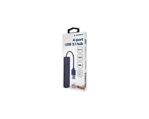 Концентратор Gembird USB 3.0 4 ports black (UHB-U3P4-04)